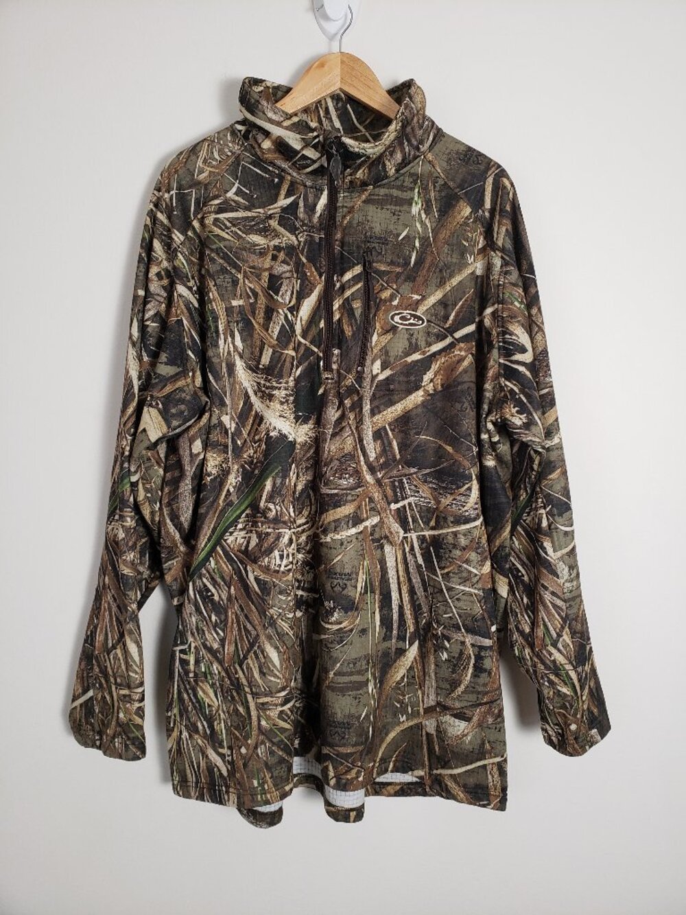 Drake Waterfowl Systems 1/4 Zip Pullover Realtree MAX-5 Camo Size 3XL